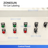 ZONESUN ZS-JTB80 High-Speed Automatic Tin Can Wrap-around Labeling Machine