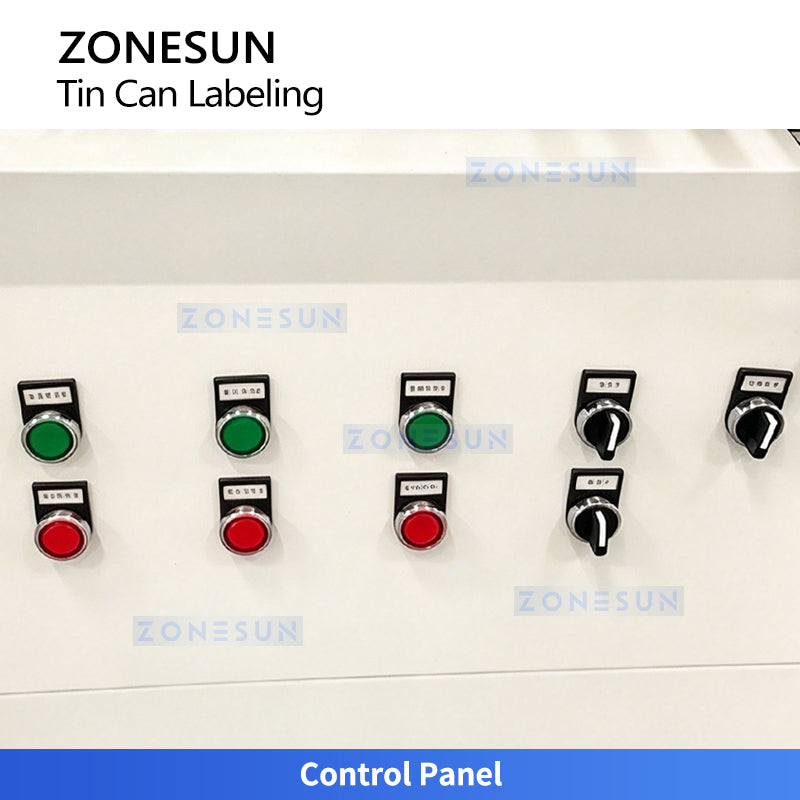 ZONESUN ZS-JTB80 High-Speed Automatic Tin Can Wrap-around Labeling Machine