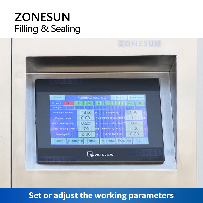 ZONESUN ZS-GFGT520 Automatic Liquid Sachet Filling and Sealing Machine