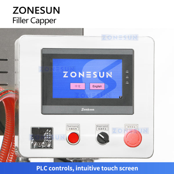 ZONESUN ZS-FAL180B10 Piston Filling Steam Vacuum Capping Production Line