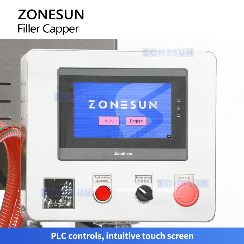 ZONESUN ZS-FAL180B10 Piston Filling Steam Vacuum Capping Production Line