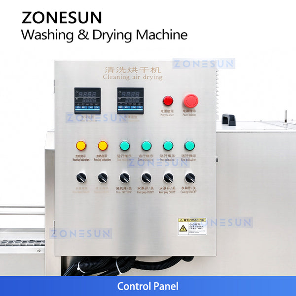 ZONESUN ZS-PM2 Tunnel Pasteurizer with Washing and Drying for Bottles and Cans