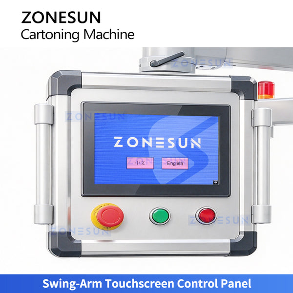 ZONESUN ZS-MSZH30L Automatic Top Load Cartoning Machine for Bottles and Food Granules