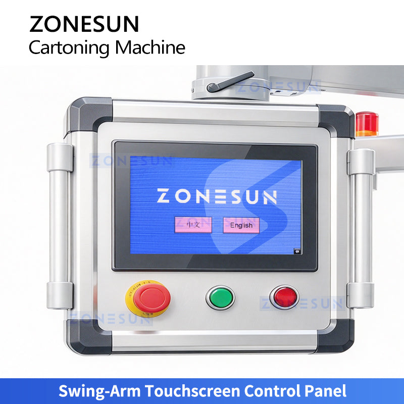 ZONESUN ZS-MSZH30L Automatic Top Load Cartoning Machine for Bottles and Food Granules