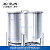 ZONESUN ZS-ST1500L Stainless Steel Storage Tank Material Hopper