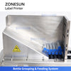 ZONESUN ZS-TB823R Automatic Real-Time Print & Apply Labeling Machine for Vials & Small Round Bottles