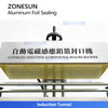 ZONESUN ZS-FK1300 Automatic Continuous Induction Aluminum Foil Sealing Machine for Pharmaceutical Food Cosmetic and Chemical Bottles