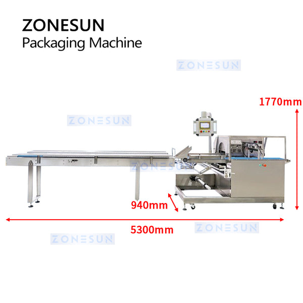ZONESUN ZS-HY680 Automatic Horizontal Flow Vegetables Packaging Sealing Machine
