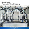 ZONESUN ZS-AFC24VT Automatic Tracking Filling and Capping Machine For Household & Cosmetic Product