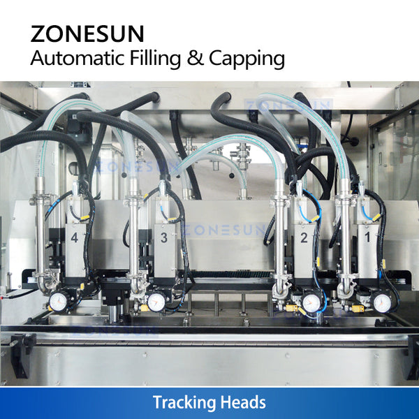 ZONESUN ZS-AFC24VT Automatic Tracking Filling and Capping Machine For Household & Cosmetic Product