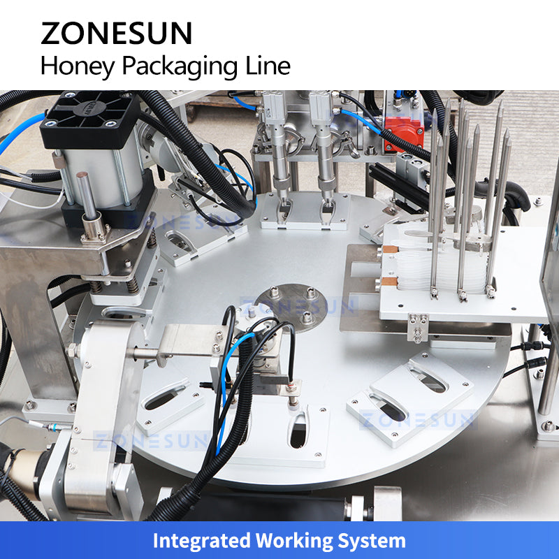 Individual honey portion machine