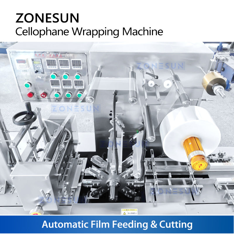 ZONESUN ZS-BT220 Horizontal BOPP Cellophane Film Box Wrapping Machine