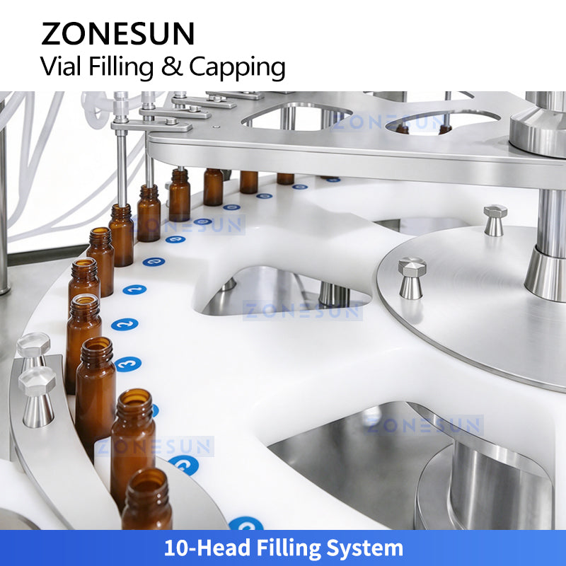 ZONESUN ZS-AFC39W Automatic Vial Bottle Rinsing Filling and Capping Machine