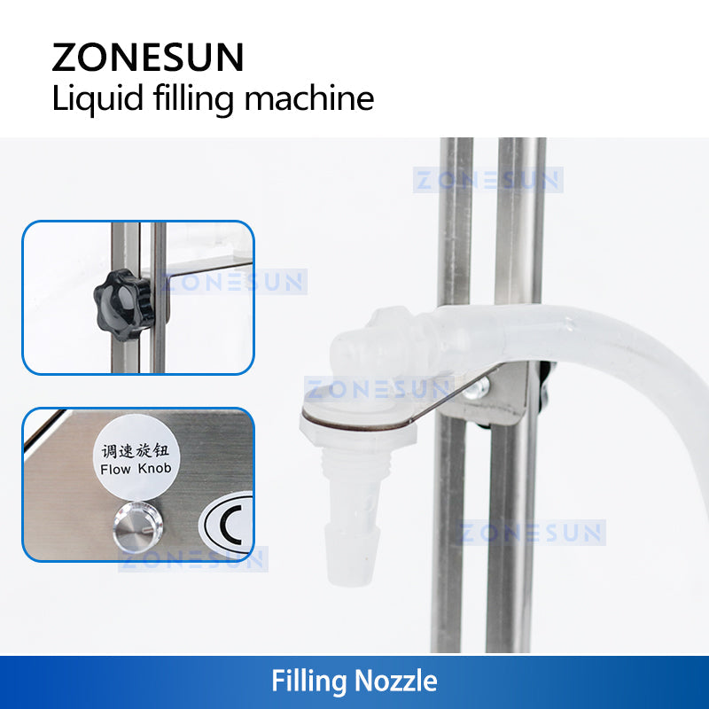 ZONESUN ZS-M100 Semi-Automatic Liquid Filling Weighing Machine
