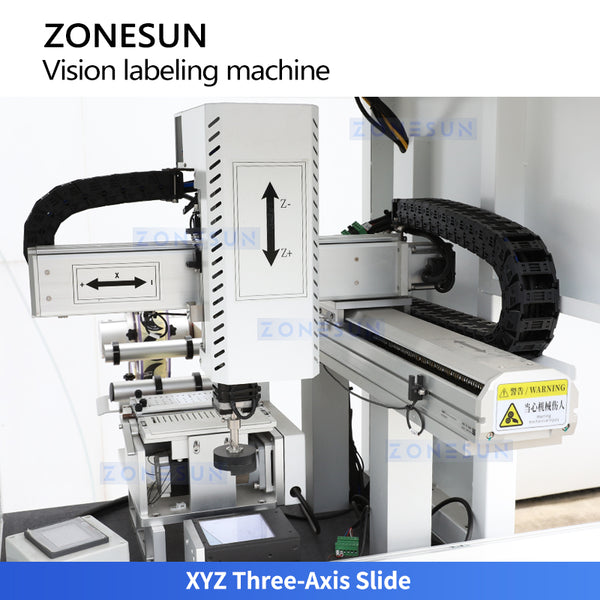 ZONESUN ZS-STB3 Automatic Vision Positioning Cap Labeling Machine for Perfume Bottles