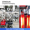 ZONESUN ZS-KZ60 Automatic Chopstick Packaging Machine with Printing & IR Drying, High Speed Paper Sleeve Packing Machine for Disposable Chopsticks
