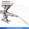 ZONESUN ZS-CZI4 Manual Center Filling Injection Machine for Donuts, Churros, Cakes, Bread Paste with Stainless Steel Hopper