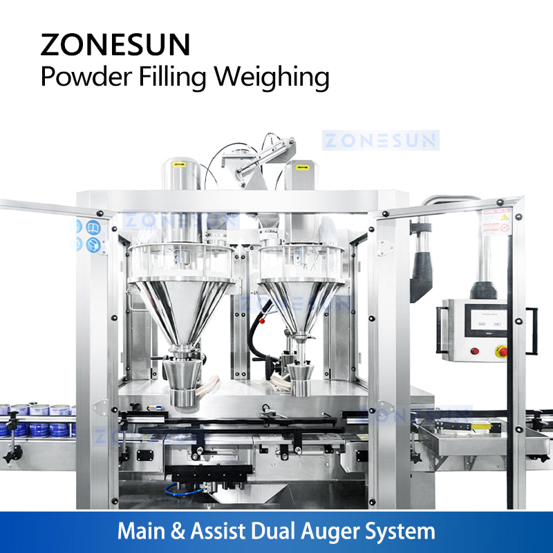 ZONESUN ZS-FM6A Dual Auger Powder Filling & Weighing Machine