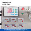 ZONESUN ZS-MP5000 Semi-automatic 6 Nozzles Magnetic Pump Liquid Filling Machine