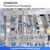 ZONESUN AFS04W 4-Head Linear Weigher Premade Pouch Packaging Machine