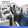 ZONESUN ZS‑TB500 Double Side Round Bottle Labeling Machine with Coder