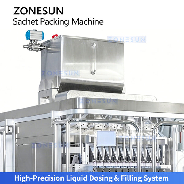 ZONESUN ZS-520BY Multi-Lane VFFS Stick Pack Machine for Liquid Sachet Packaging