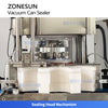 ZONESUN ZS-AFK200 Automatic Vacuum Metal Can Sealing Machine