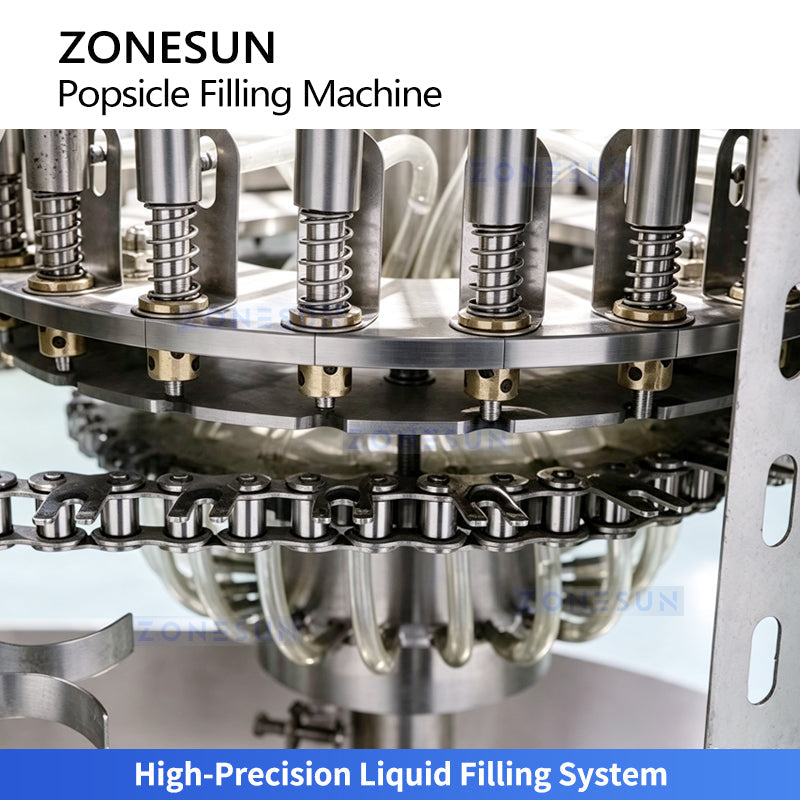 Popsicle tube filling machine
