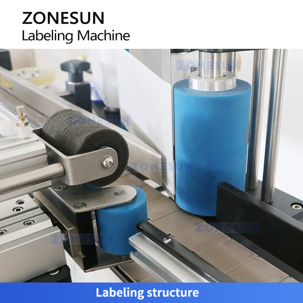 Automatic Round Bottle Cap & Body Labeling Machine