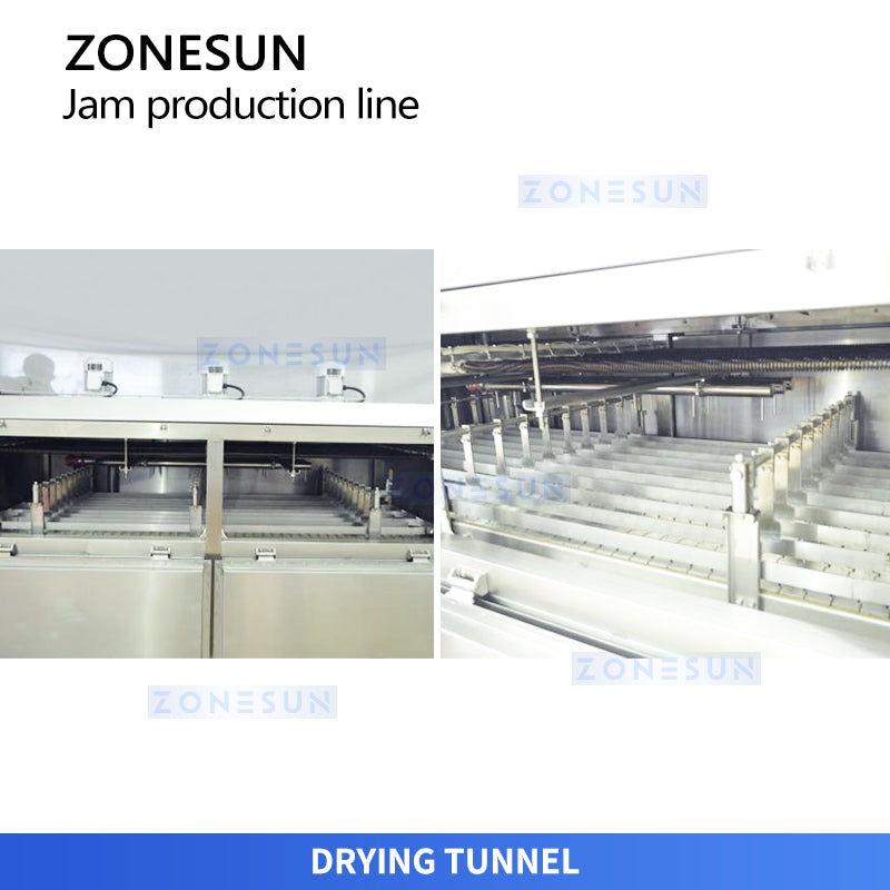ZONESUN ZS-FAL180V11 Automatic Kaya Jam Food Filling and Glass Jar Production Line