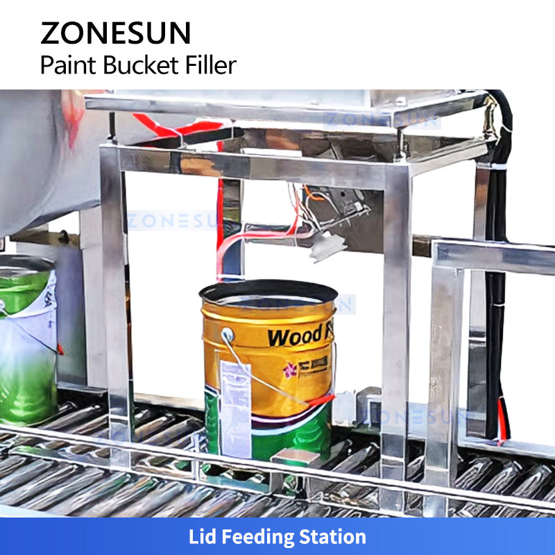 ZONESUN Paint Bucket Filling and Capping Machine