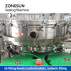 ZONESUN ZS-CFS18-4 Automatic Liquid Can Isobatic Filling Sealing Machine