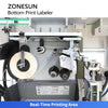 ZONESUN ZS-512F Automatic Bottom Labeling Machine with Real-Time Printing and RFID Verification