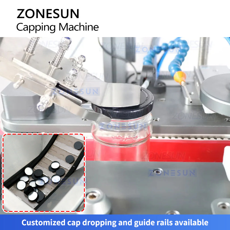 ZONESUN ZS-XG05 Servo Spindle Capping Machine for Twist-Off Jar Caps