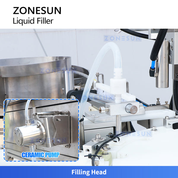 Máquina tapadora de llenado de líquidos con bomba peristáltica rotativa personalizada ZONESUN 