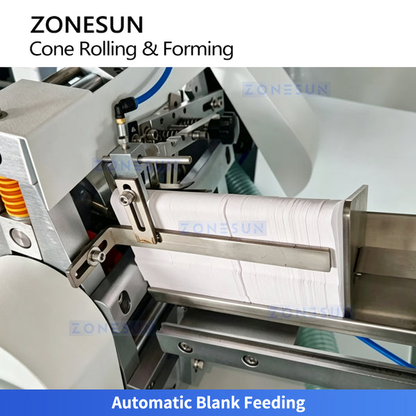 ZONESUN ZS-PCF01 Automatic Paper Cone Sleeve Forming Machine for Ice Cream Wrappers