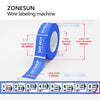 ZONESUN ZS-WTB1 Automatic Wire Harness Label Printing and Folding Machine