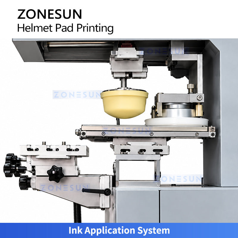 ZONESUN ZS-VTQYY2 Semi Automatic Helmet Pad Printing Machine