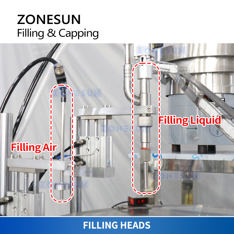 ZONESUN ZS-AFC12D Automatic Spout Pouch Piston Pump Liquid Filling Capping Machine
