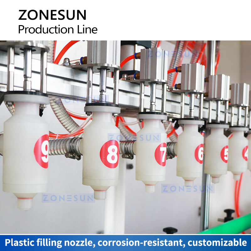 ZONESUN ZS-FAL180F5 Corrosive Liquid Packaging Line for Gallon Bottles & Chemicals