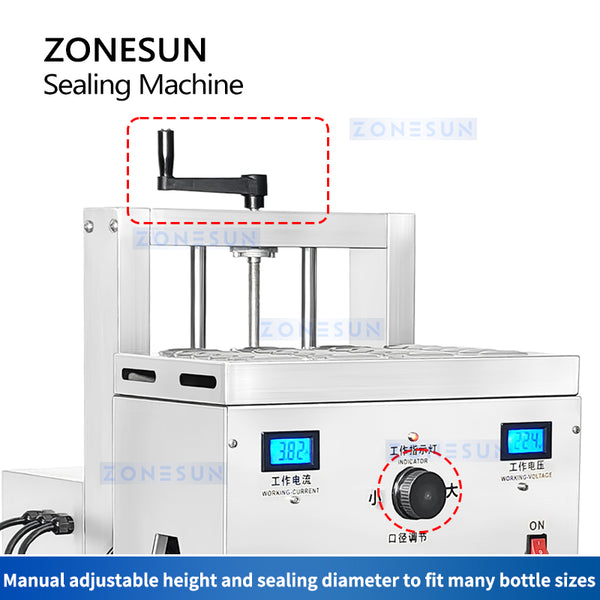 ZONESUN Induction Sealing Machine Plastic Bottles Continuous aluminum foils Sealer ZS-FS2200
