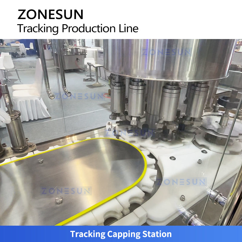 ZONESUN ZS-VTXG50 Automatic Servo Tracking Filling & Capping Monoblock Machine