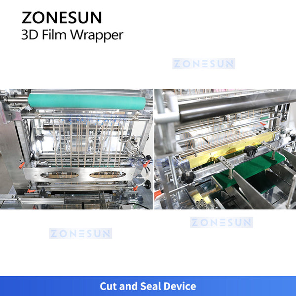 ZONESUN 3D Cellophane Wrapping Machine