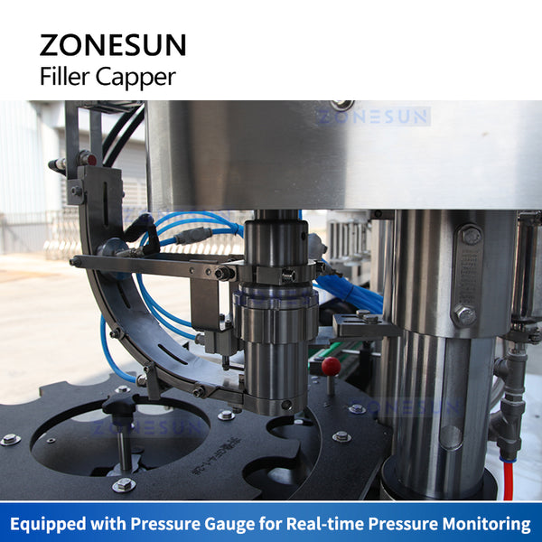 ZONESUN ZS-CFC4 Automatic Beer Filling Capping Machine Carbonated Isobaric Filler