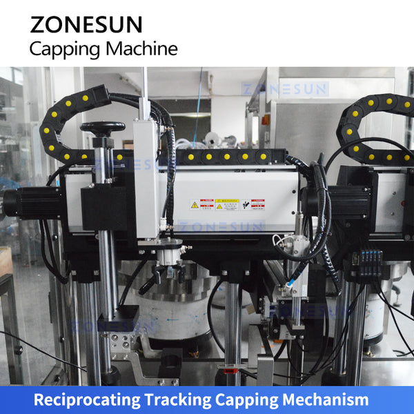 ZONESUN ZS-VTXG2 Continuous Motion Dual-Head Tracking Capping Machine