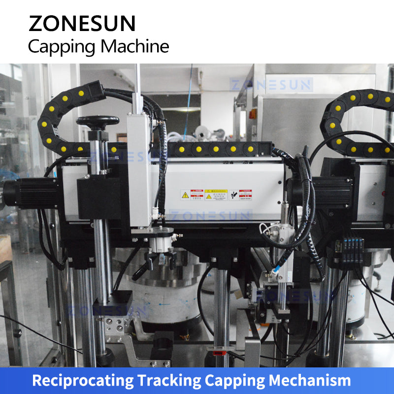 ZONESUN ZS-VTXG2 Continuous Motion Dual-Head Tracking Capping Machine