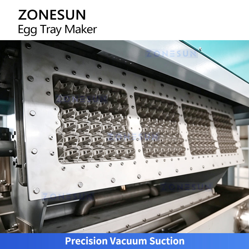 ZONESUN ZS-PT1000 Automatic Rotary Pulp Molding Machine for Egg Trays Fruit Trays and Biodegradable Paper Packaging