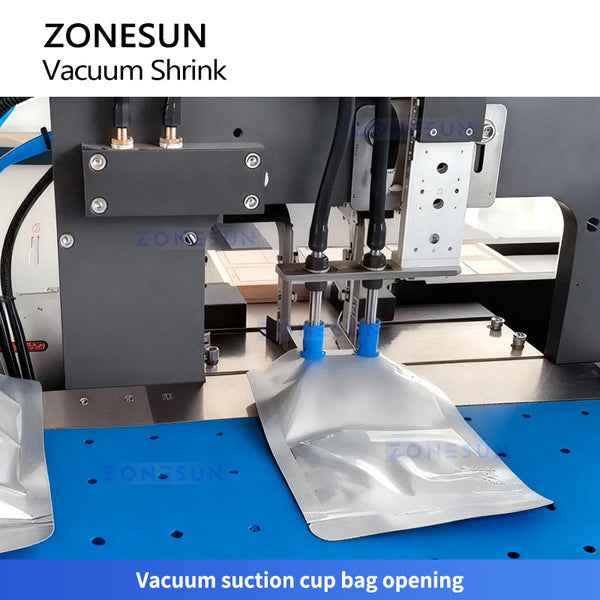 ZONESUN ZS-VPM20 Horizontal Vacuum Shrink Packaging Machine For Disposable Bath Towels / Tissue