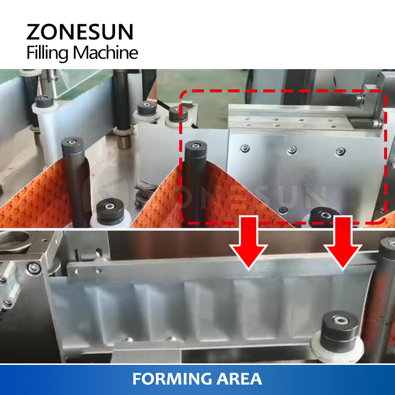 ZONESUN ZS-FS180 Snap-sachet Peristaltic Pump Liquid Filling Sealing Machine