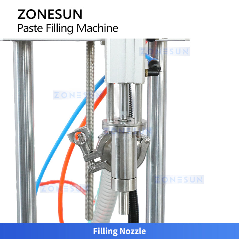ZONESUN ZS-GY1C Pneumatic Paste & Liquid Filling Machine with Conveyor